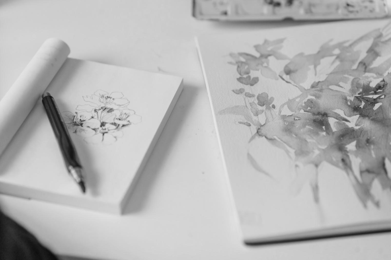 Studenti al lavoro durante una sessione di concept art